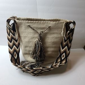 WAYUU handmade beige  bag